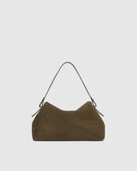 Nicole Suedette Handbag - Olive