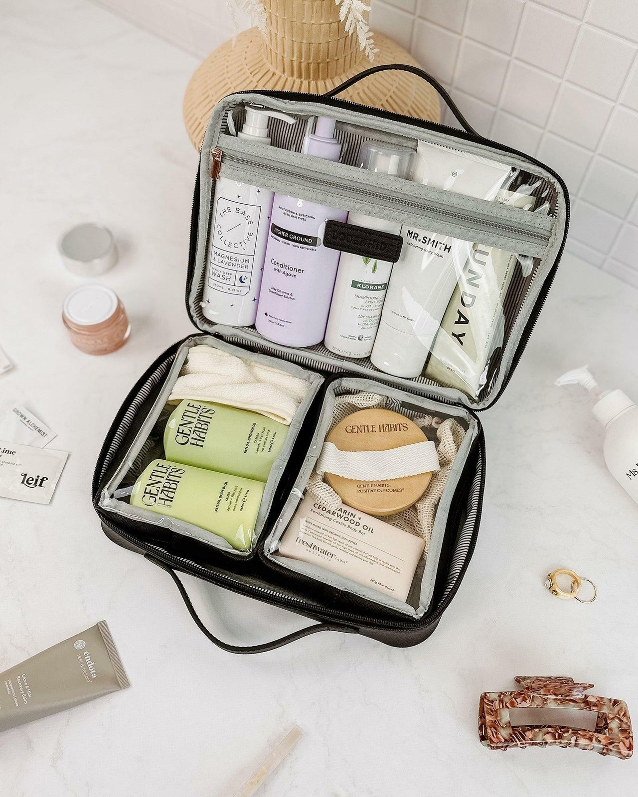 Georgie Cosmetic Case - Black