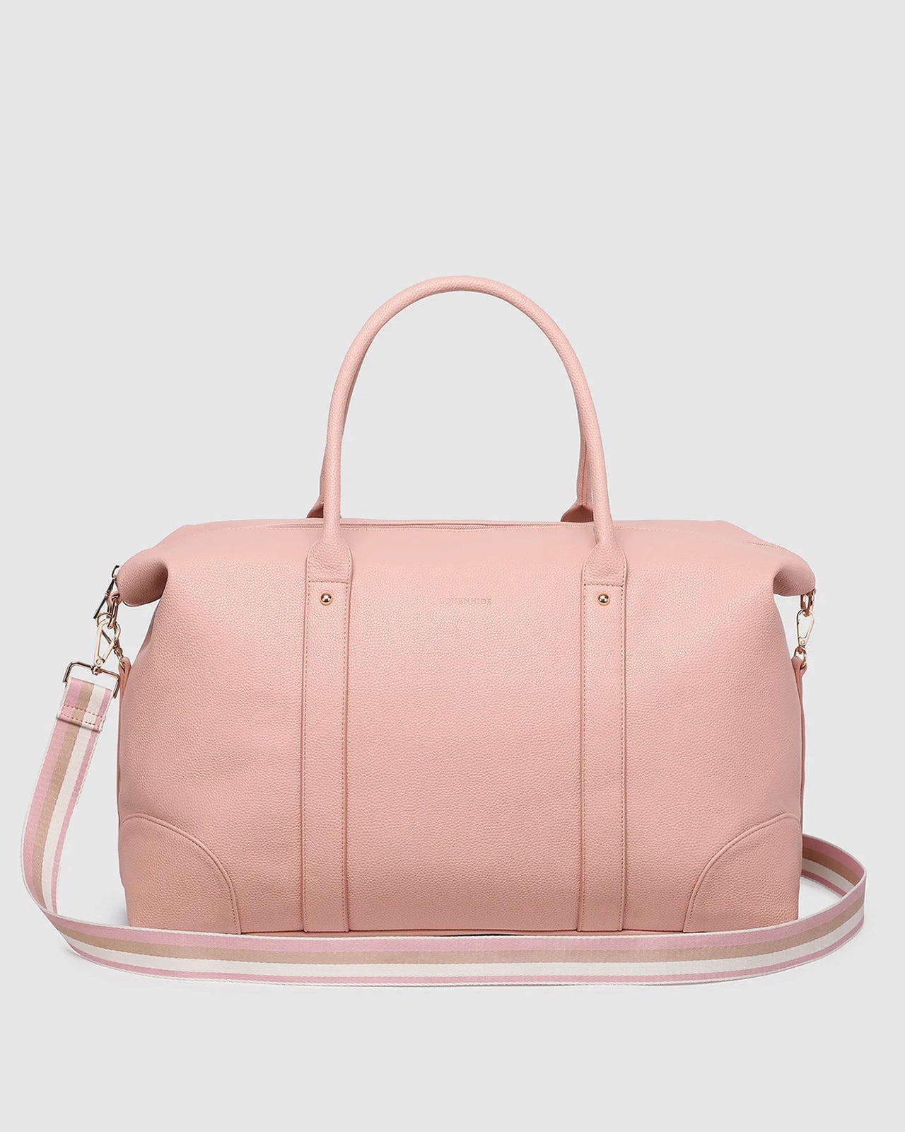 Alexis Stripe Weekender Travel Bag - Blush Stripe