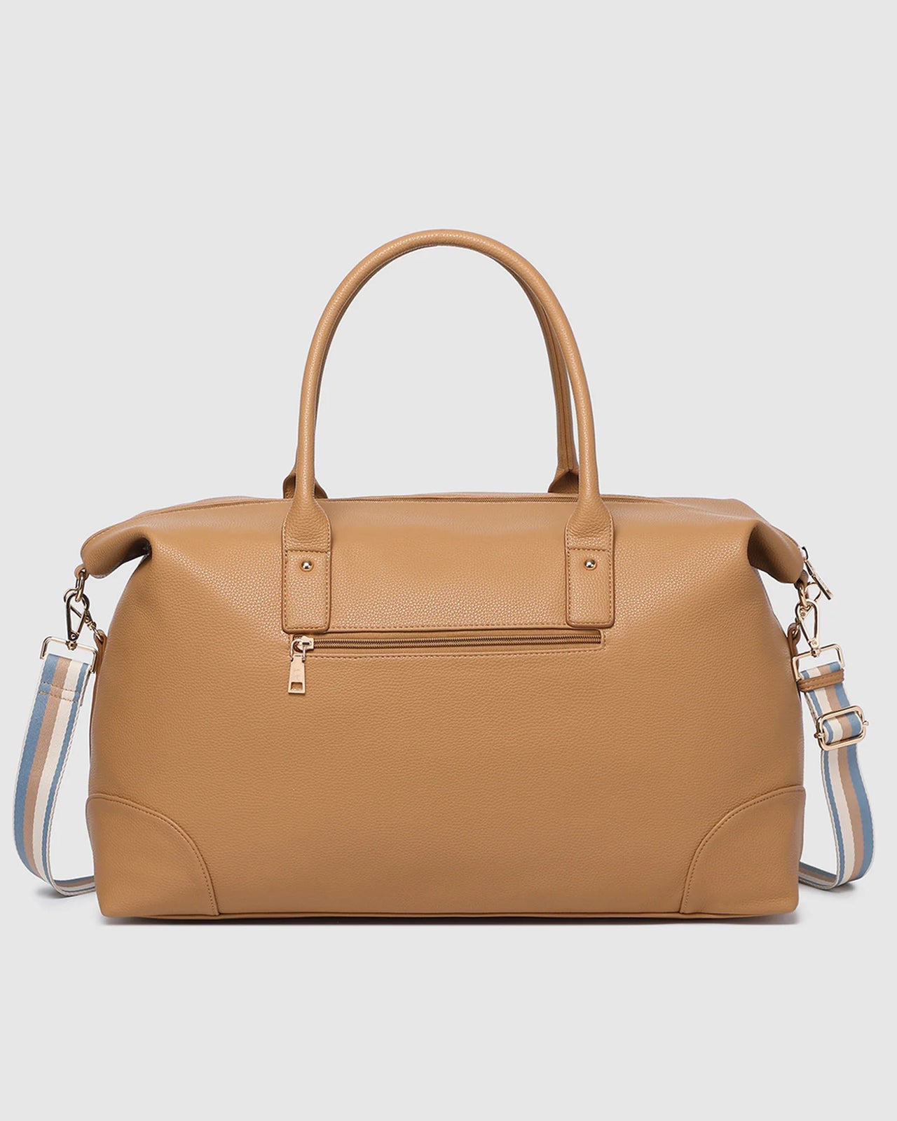Alexis Stripe Weekender Travel Bag - Camel Stripe