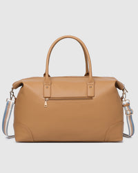 Alexis Stripe Weekender Travel Bag - Camel Stripe
