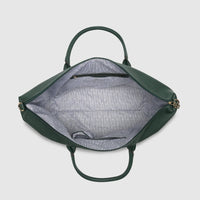 Alexis Stripe Weekender Travel Bag - Forest Green Stripe