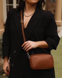 Bianca Cross Body Bag - Tan