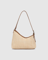 Amelia Shoulder Bag - Raffia / Tan