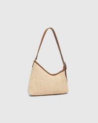 Amelia Shoulder Bag - Raffia / Tan