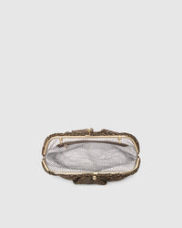 Goldie Clutch - Raffia Chocolate
