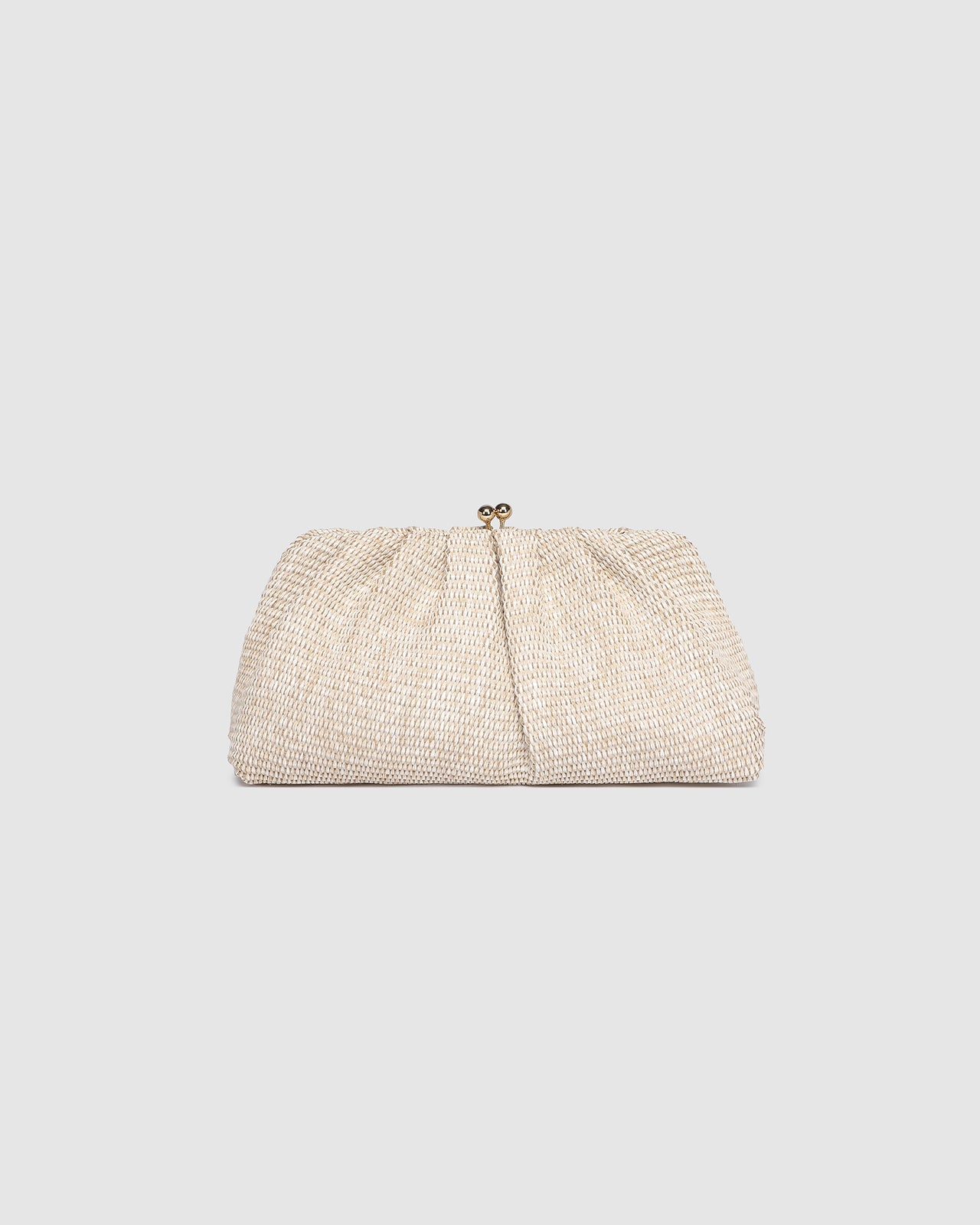 Goldie Clutch - Raffia Vanilla