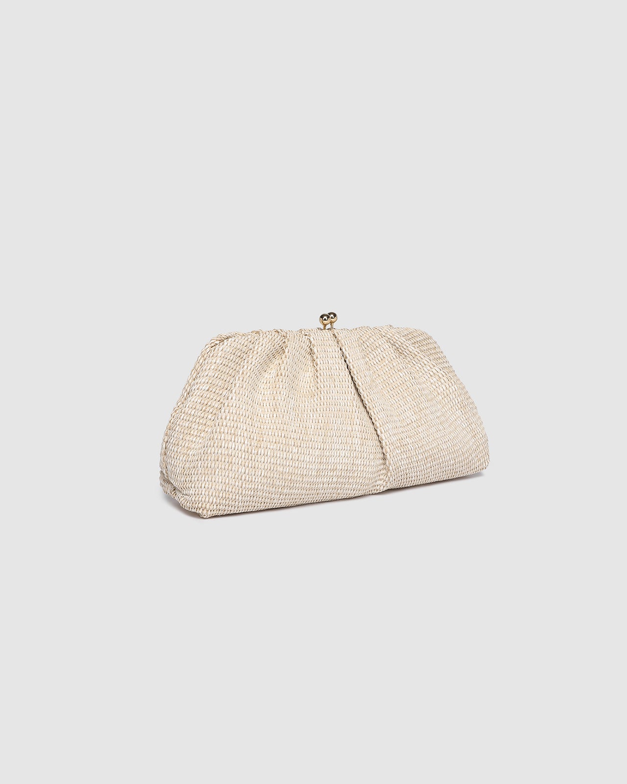 Goldie Clutch - Raffia Vanilla