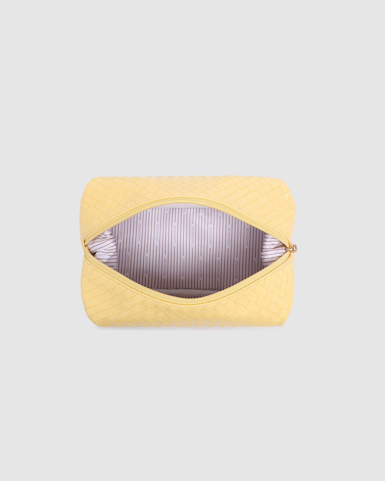 Lucinda Woven Cosmetic Case - Butter Yellow