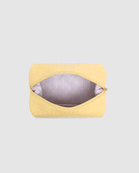 Lucinda Woven Cosmetic Case - Butter Yellow