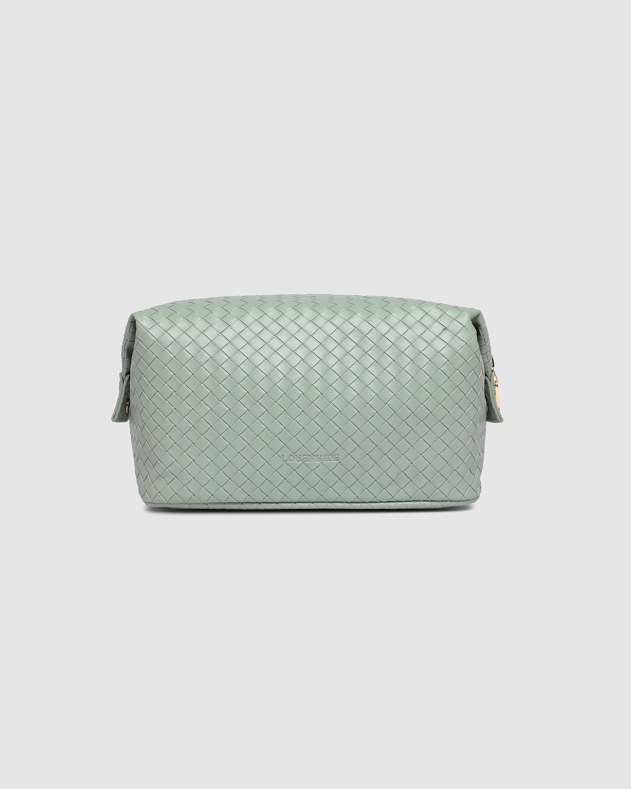 Lucinda Woven Cosmetic Case - Sage Green