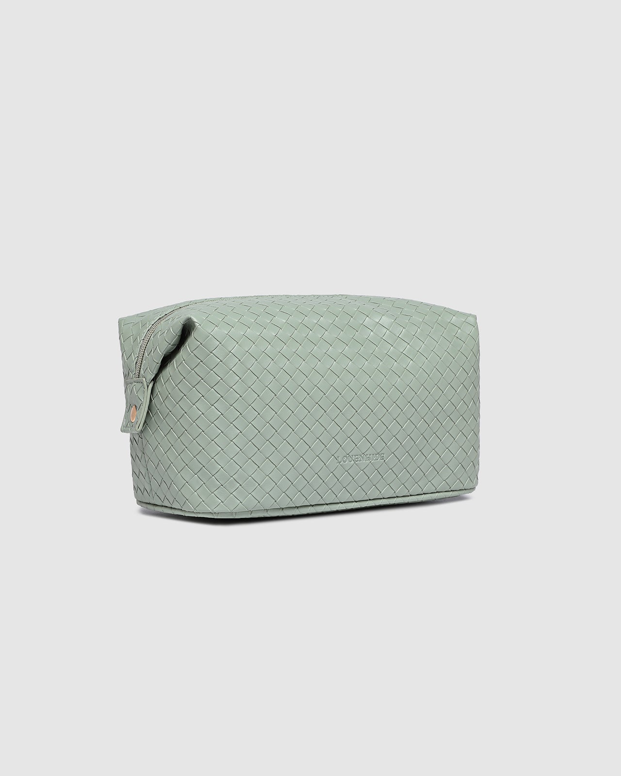 Lucinda Woven Cosmetic Case - Sage Green