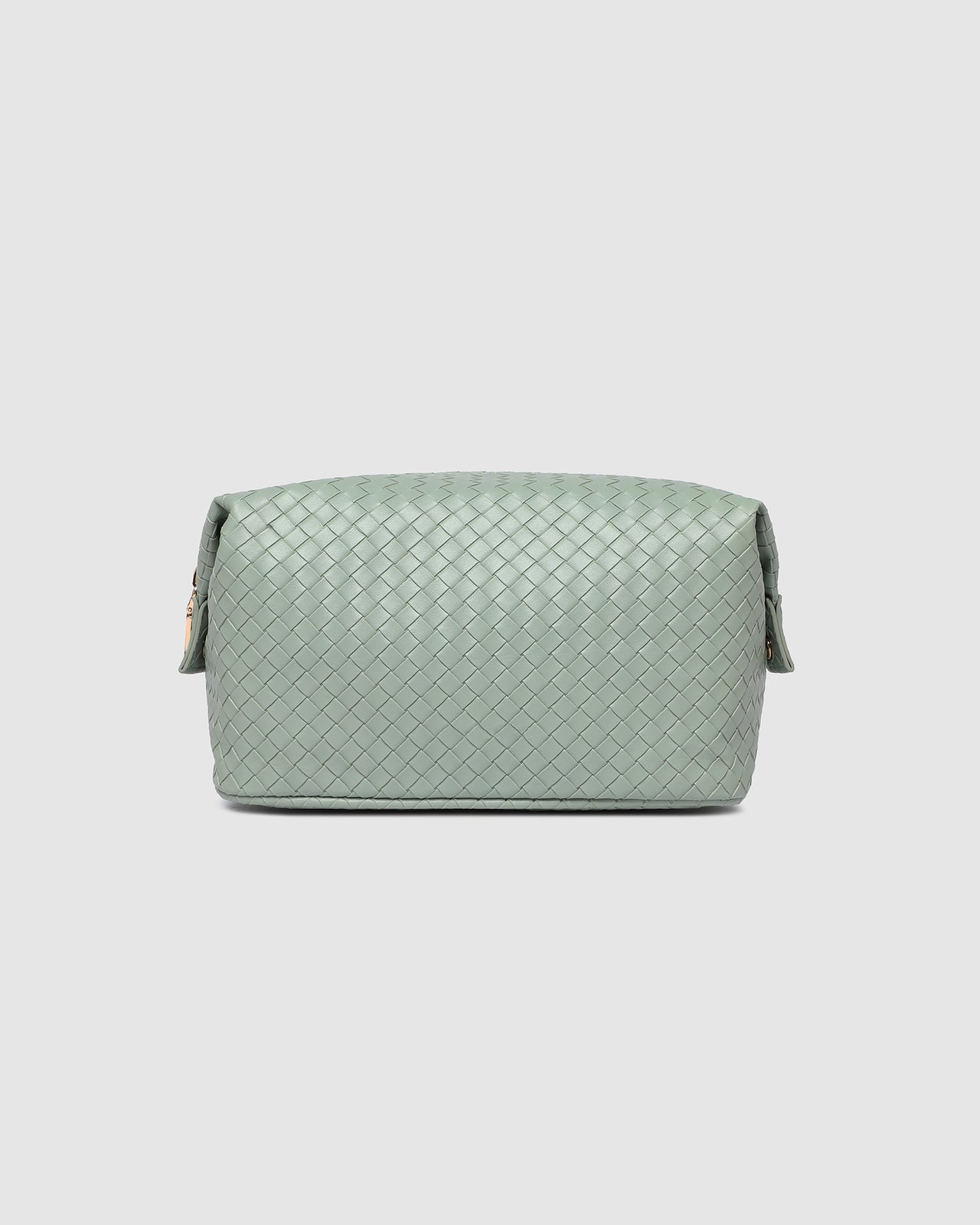 Lucinda Woven Cosmetic Case - Sage Green