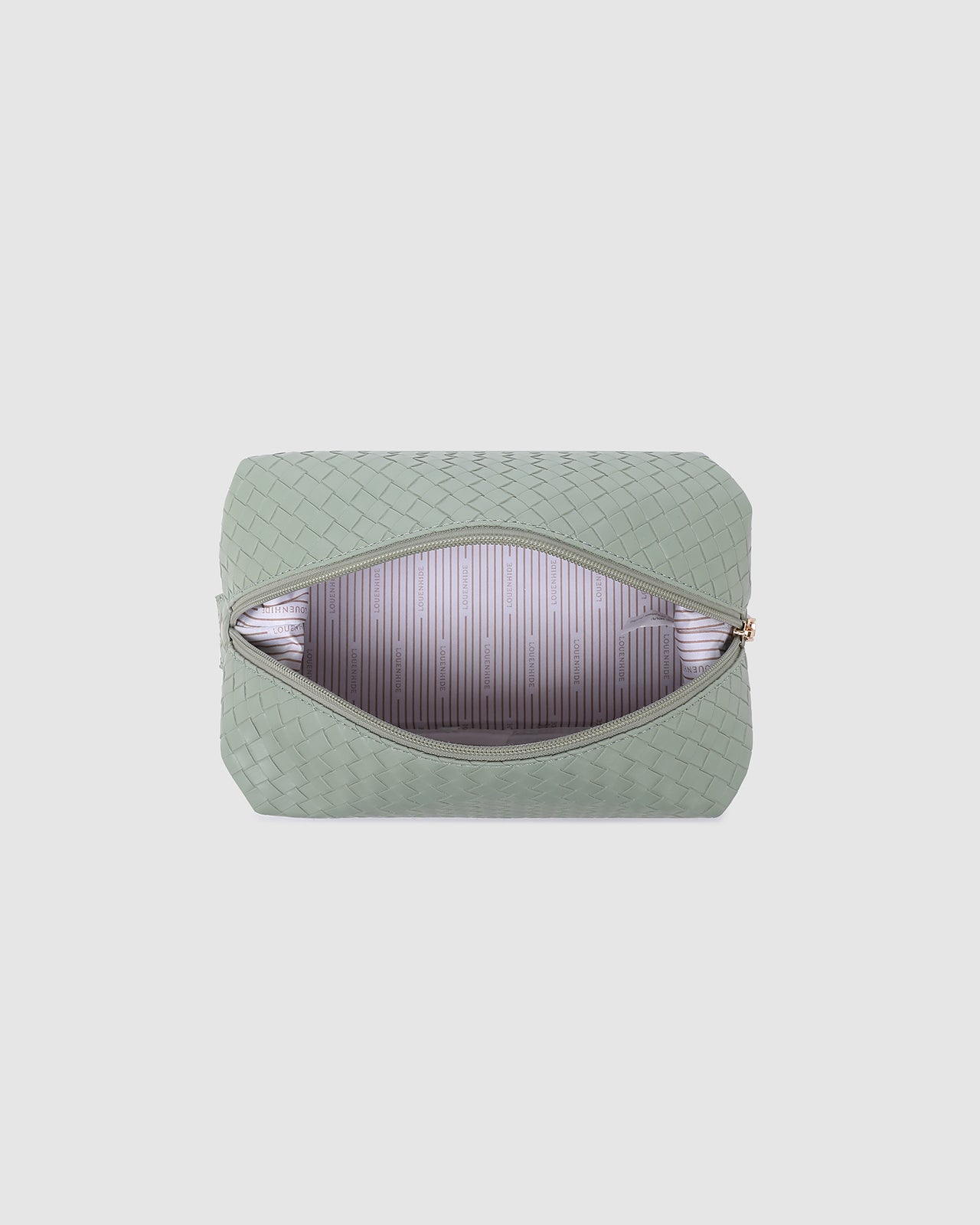 Lucinda Woven Cosmetic Case - Sage Green