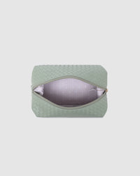 Lucinda Woven Cosmetic Case - Sage Green