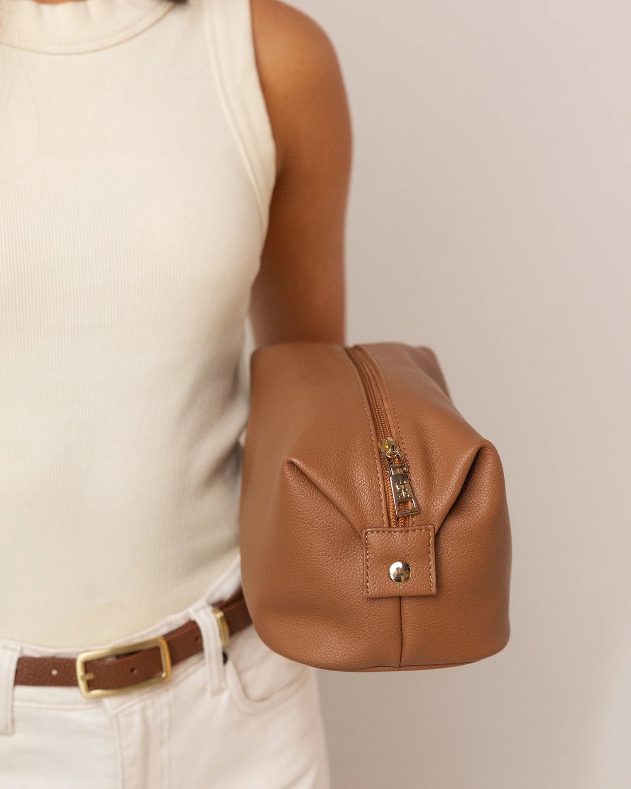Lucinda Cosmetic Case - Toffee