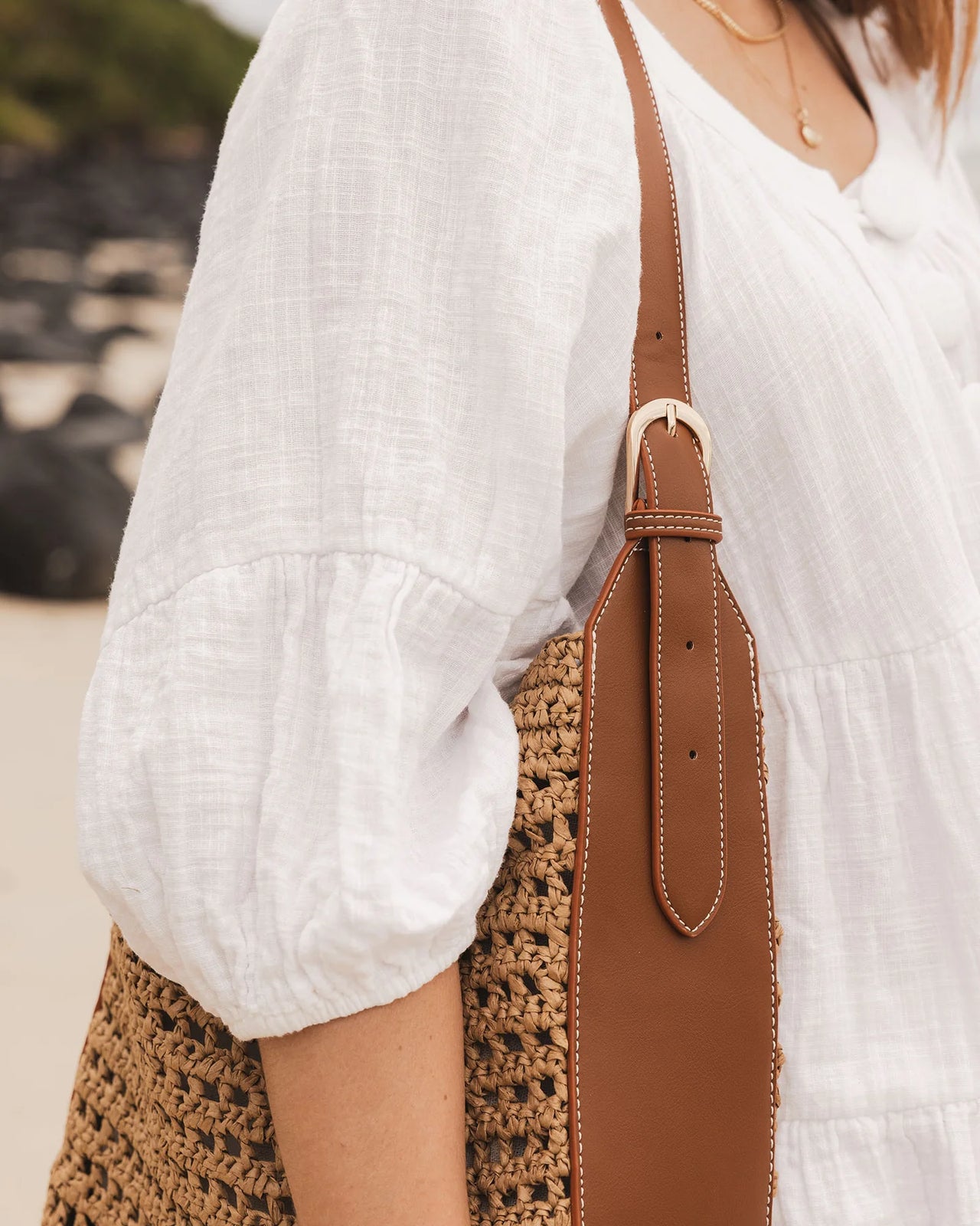 Louisa Shoulder Bag - Natural Tan