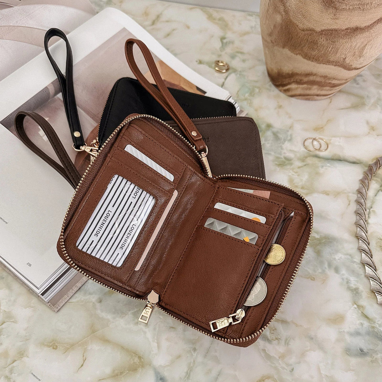 Eden Wallet - Saddle Chocolate