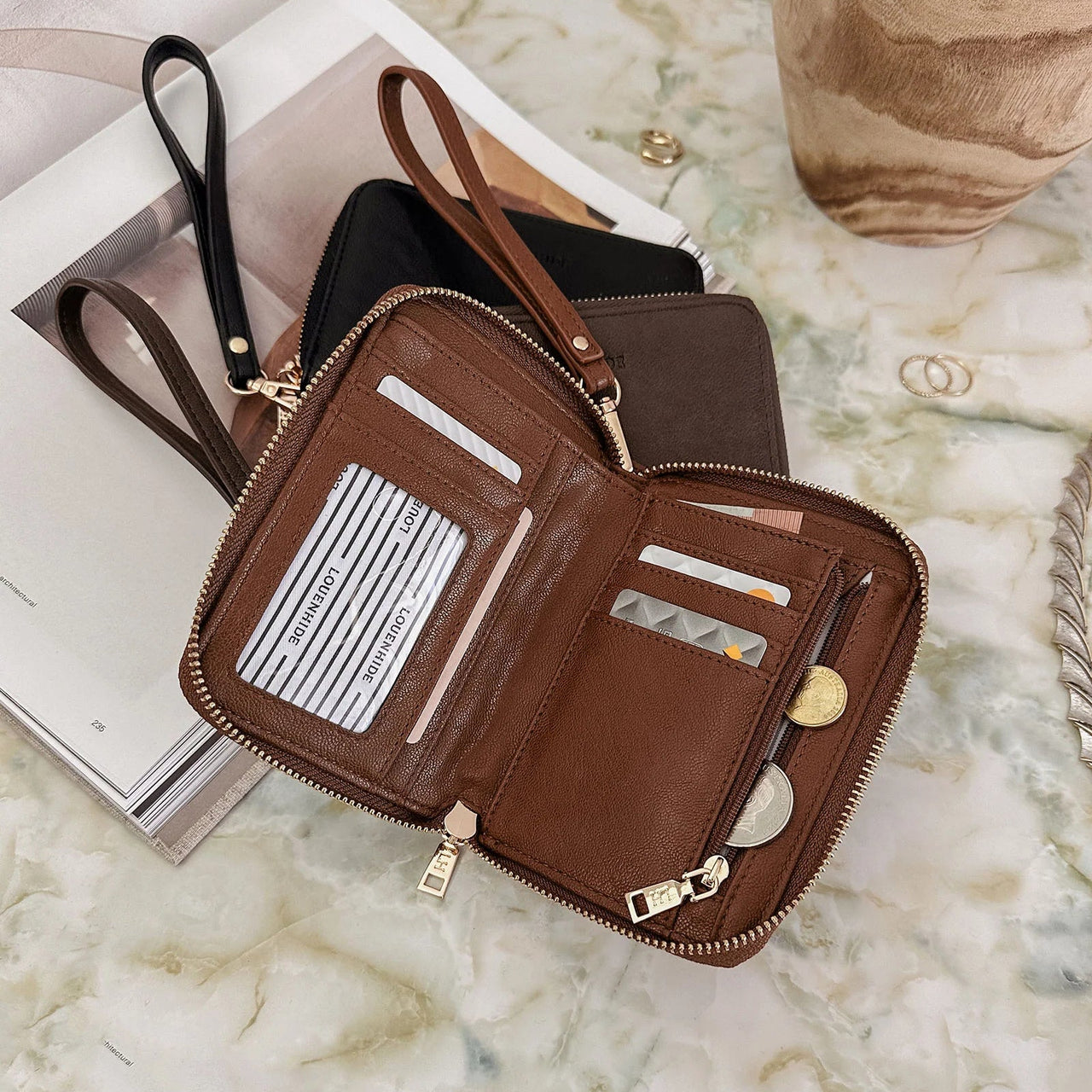 Eden Wallet - Saddle Cognac