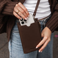Suki Phone Bag - Chocolate