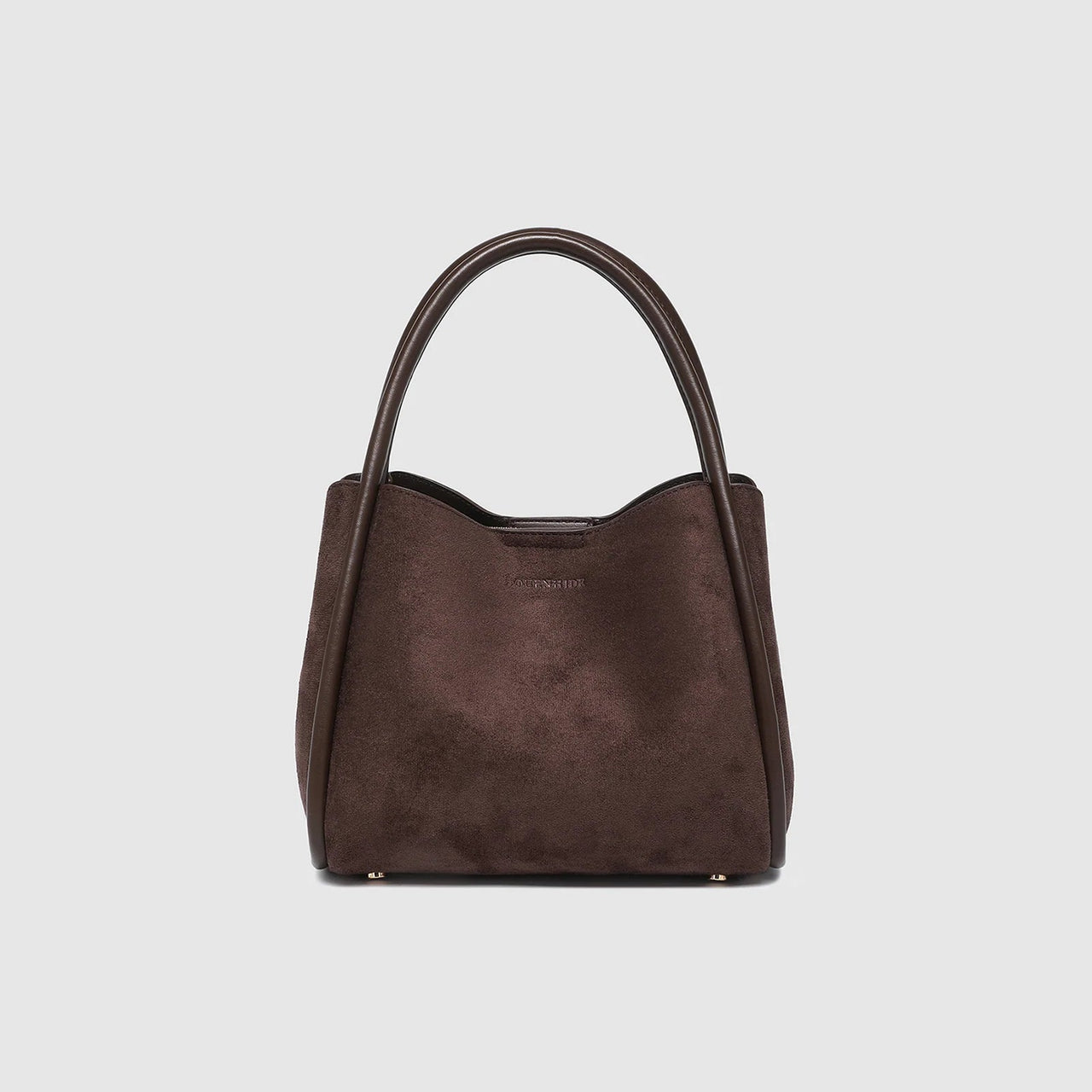 Steffie Suedette Mini Tote Bag - Chocolate