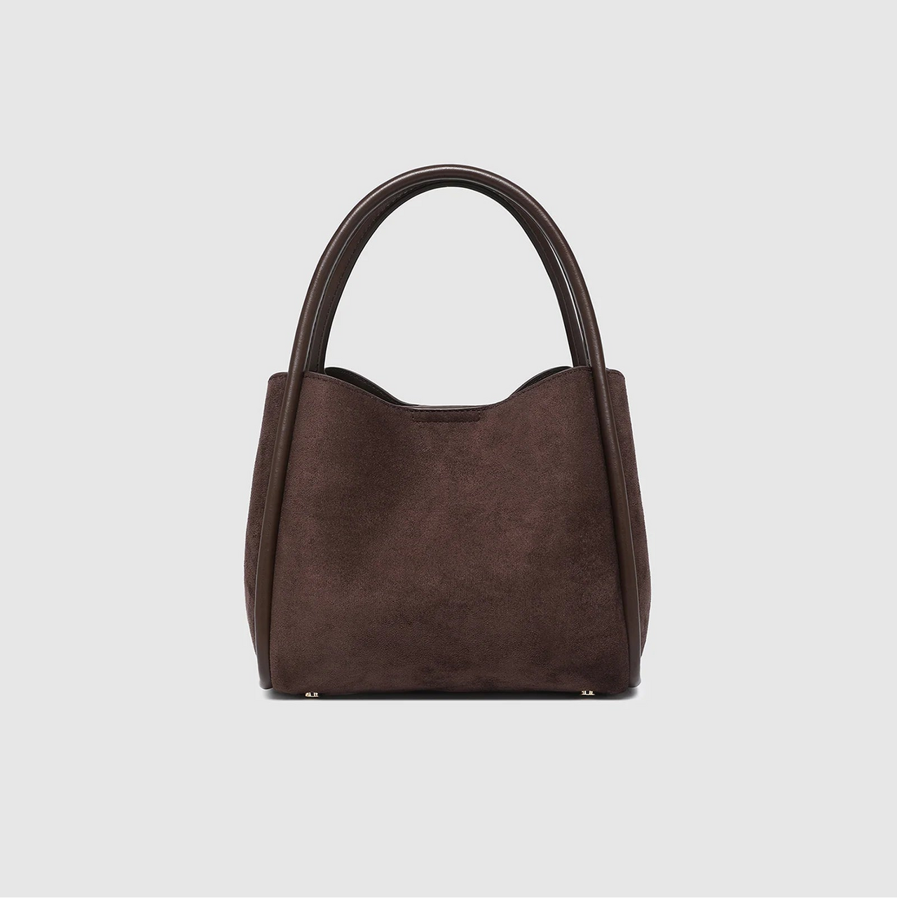 Steffie Suedette Mini Tote Bag - Chocolate