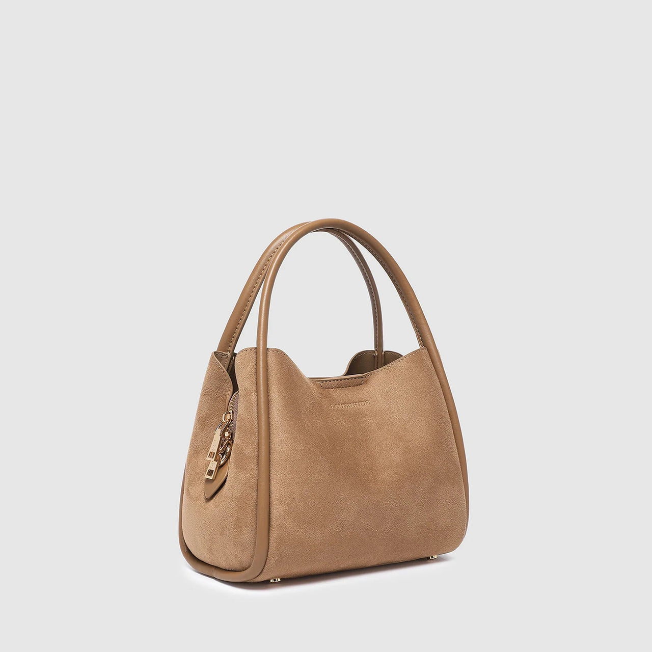 Steffie Suedette Mini Tote Bag - Honey