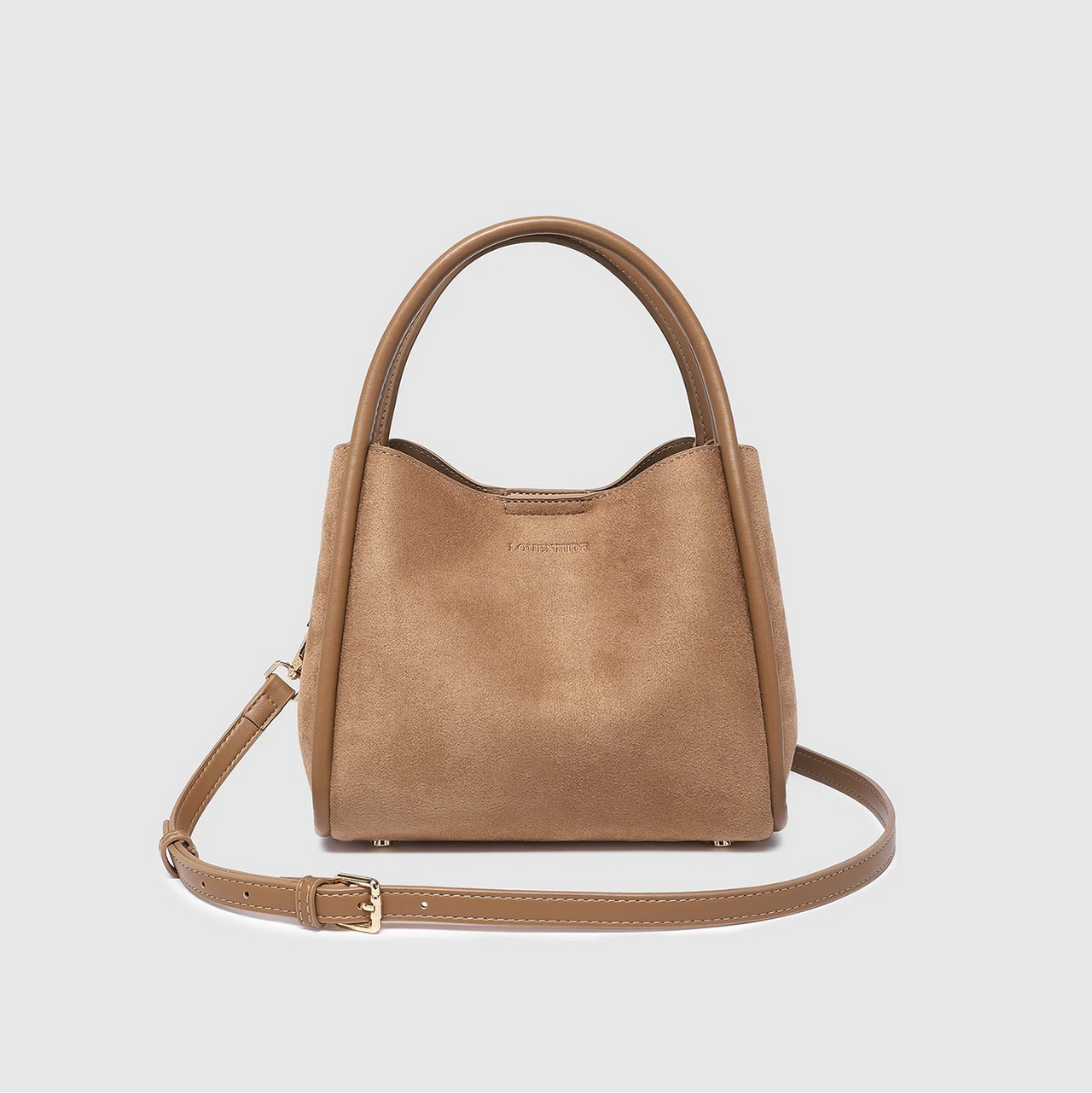 Steffie Suedette Mini Tote Bag - Honey