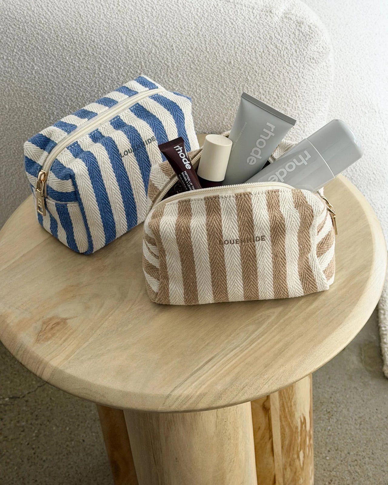 Addi Pouch - Beige Stripe