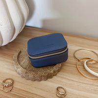Suzie Jewellery Box - Steel Blue