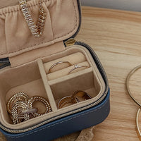 Suzie Jewellery Box - Steel Blue