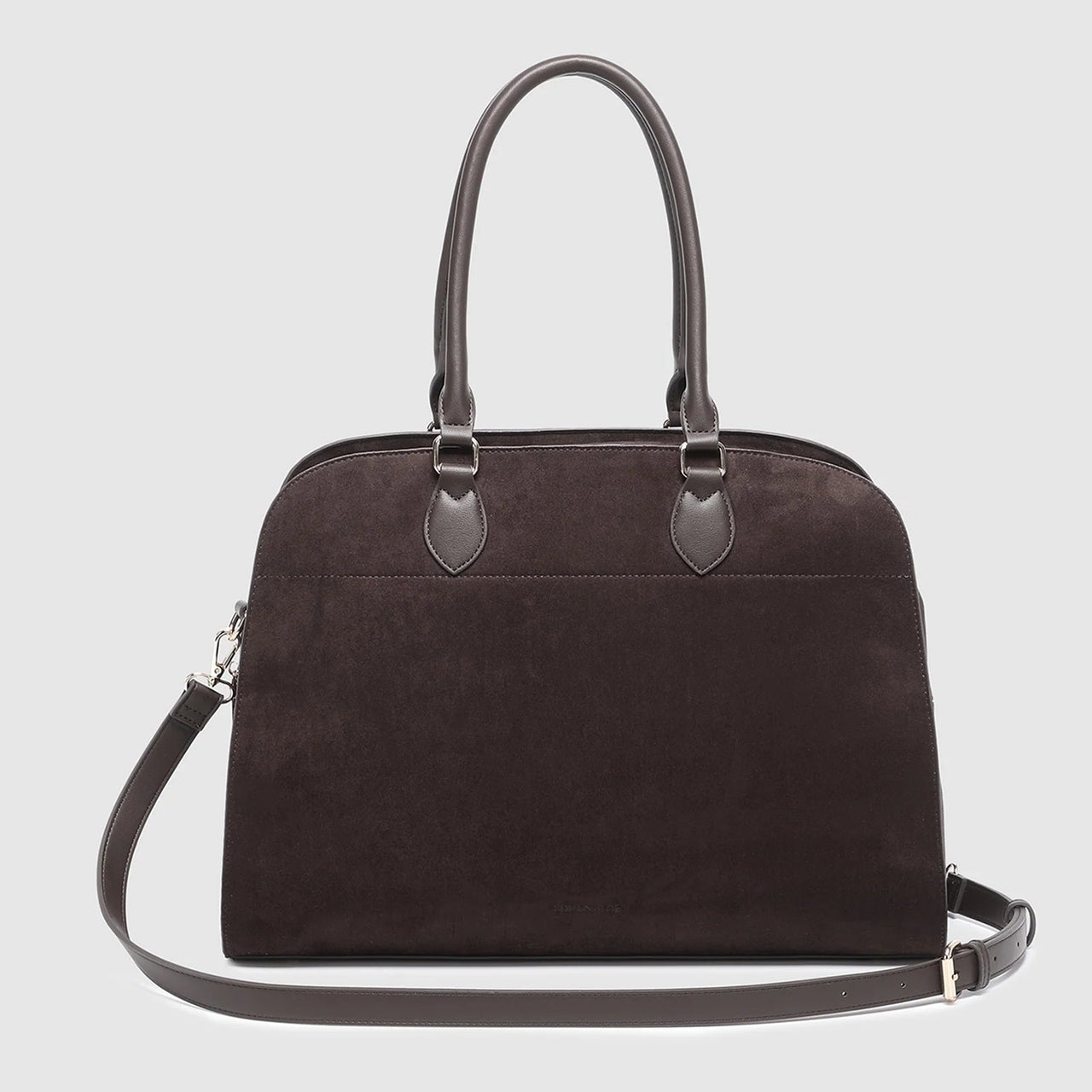 Blaire Tote Bag - Chocolate Suedette