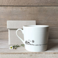 Porcelain Mug - It's a perfect day to do nothing