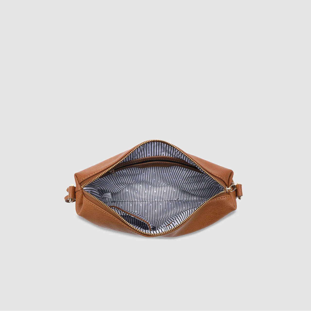 Daisy Stripe Cross Body Bag - Tan