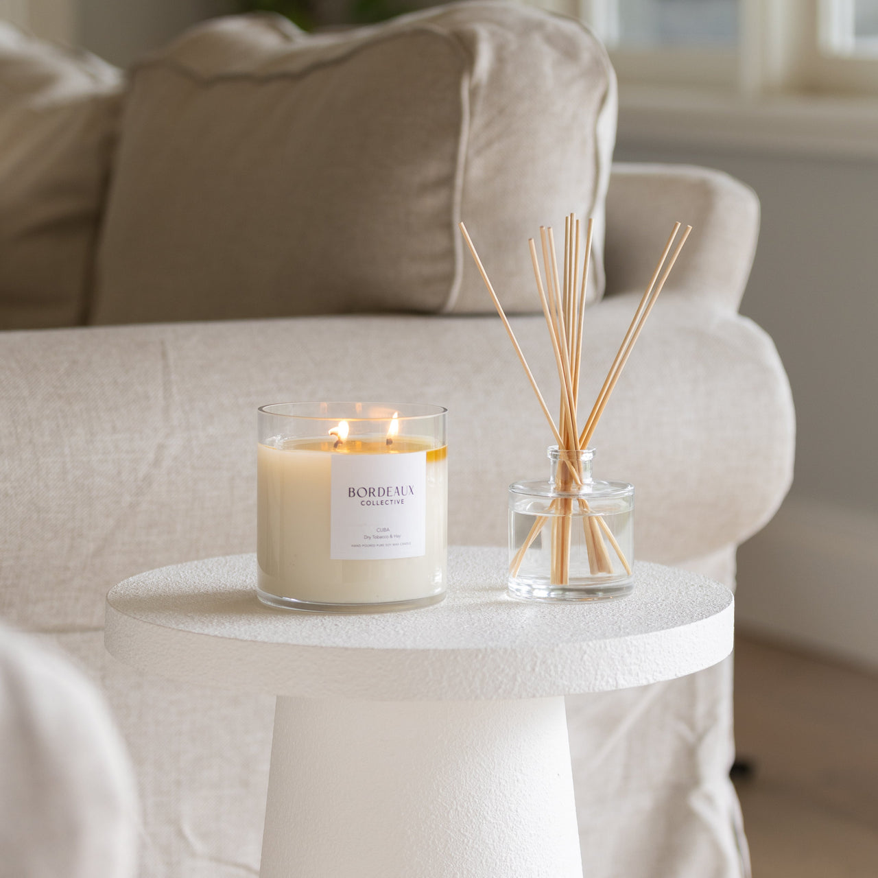 Oversized Candle & Diffuser Bundle | Bordeaux Collective
