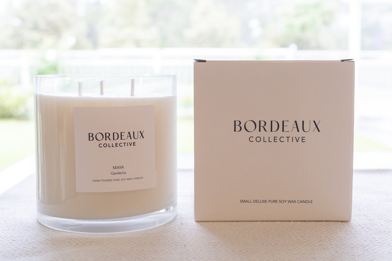 MAYA - Gardenia & Star Jasmine Small Deluxe Candle