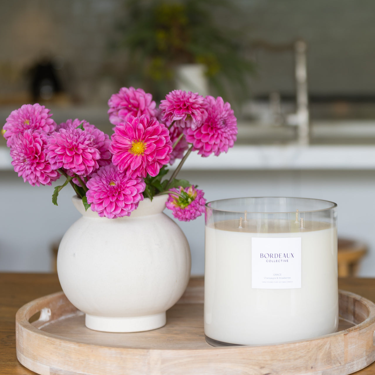 AMITIE - Lychee & Peony Large Deluxe Candle