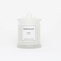 Thumbnail for Gardenia fragranced 380g candle in a classic glass jar with knob lid | Bordeaux Candles