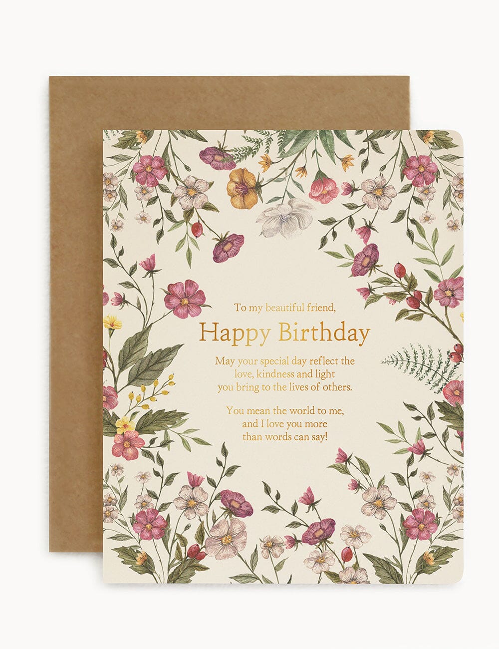 Greeting Card - To my beautiful friend, Happy Birthday
