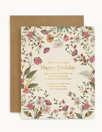 Greeting Card - To my beautiful friend, Happy Birthday