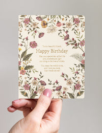 Greeting Card - To my beautiful friend, Happy Birthday