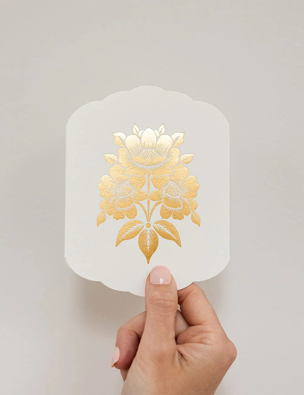 Scallop Card - Bouquet Blank