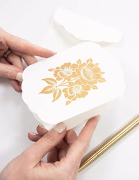 Scallop Card - Bouquet Blank