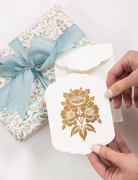 Scallop Card - Bouquet Blank