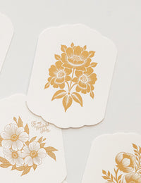 Scallop Card - Bouquet Blank