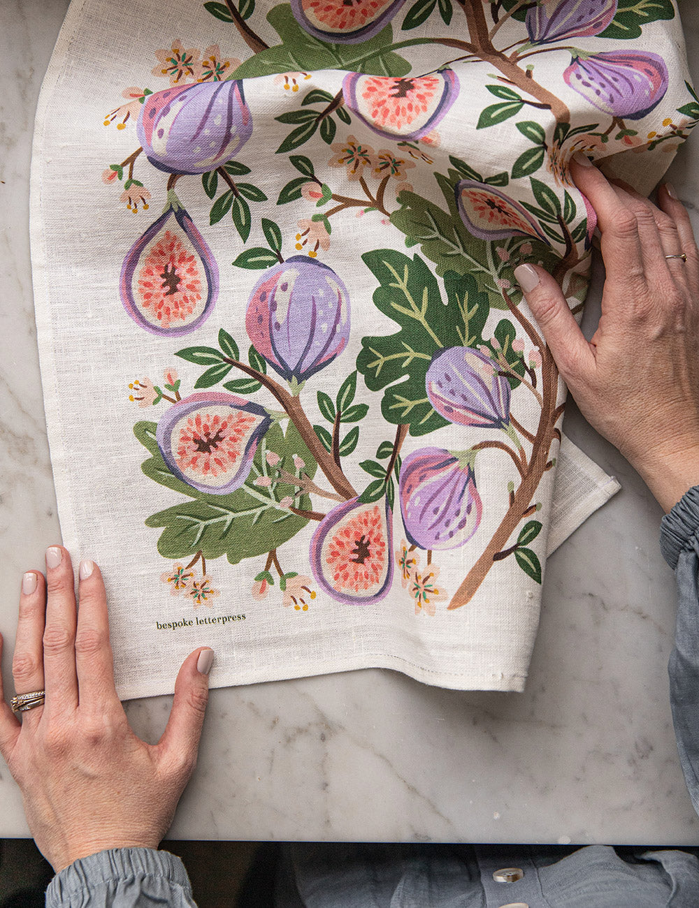 Figs 100% Linen Tea Towel
