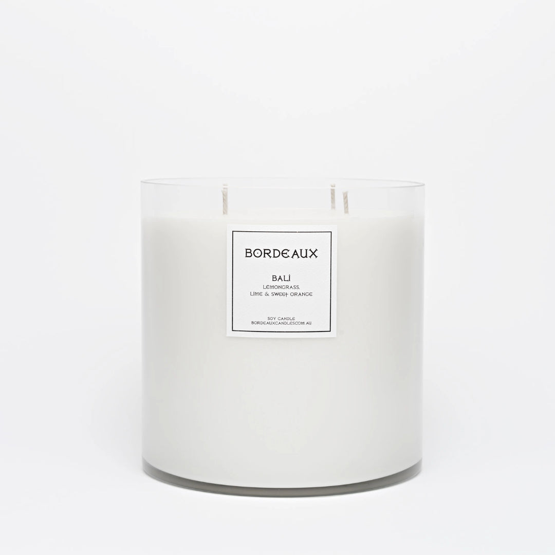 Large Candle | Pure Soy Wax | Lemongrass | Bordeaux Candles