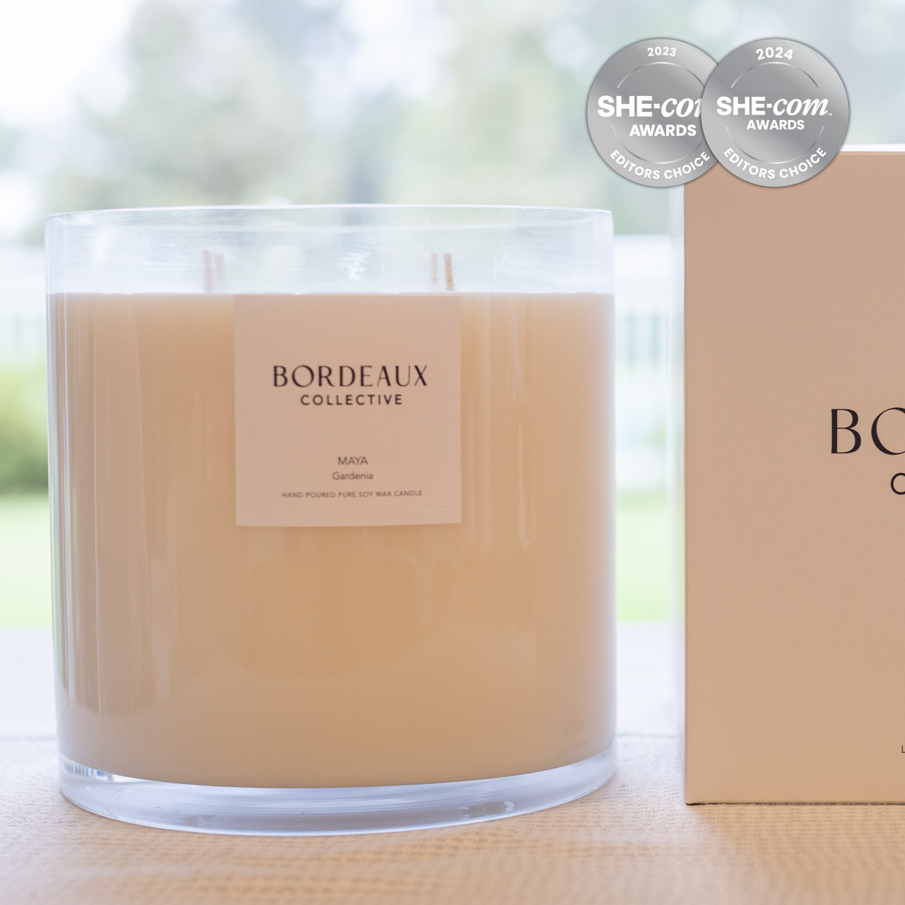 MAYA - Gardenia & Star Jasmine Large Deluxe Candle