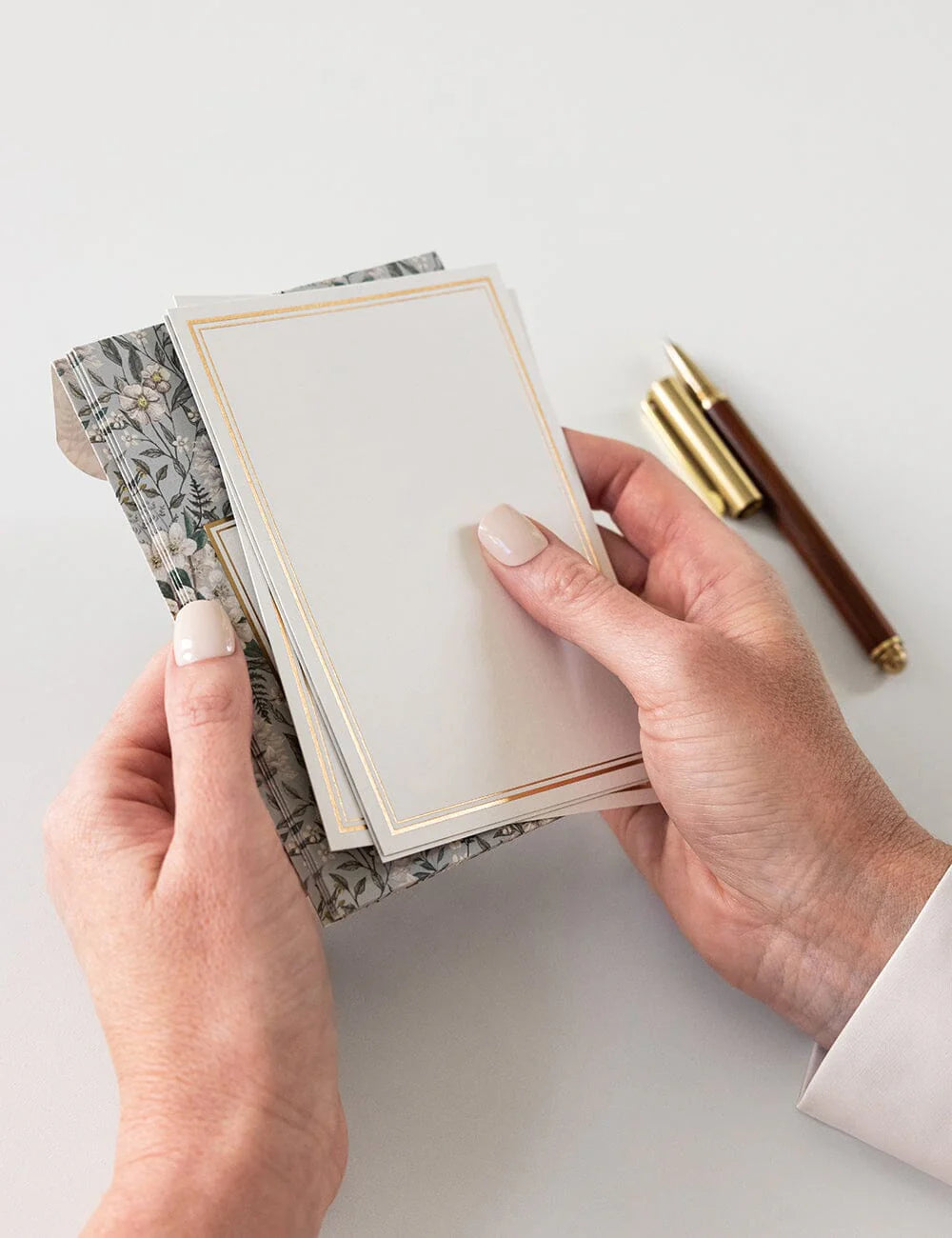 Notecard Set - Ivory Garden 4pk