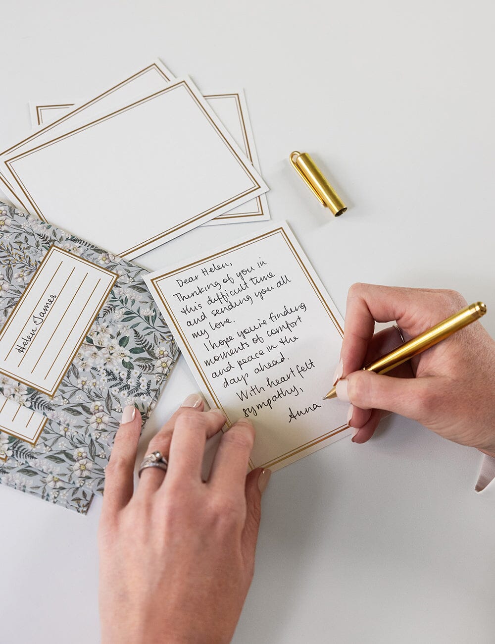 Notecard Set - Ivory Garden 4pk